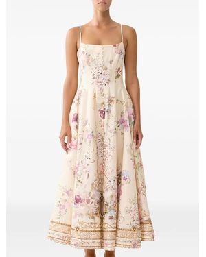 CAMILLA Robe Longue Adorned - Pink