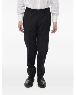 Corneliani Fresco Belt-Loop Trousers - Black