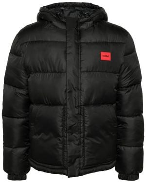 HUGO Water-Repellent Puffer Jacket - Black