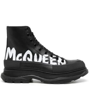 McQueen Tread Slick ハイカット スニーカー - ブラック