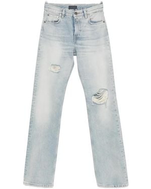 Haikure Distressed Straight-Leg Jeans - Blue