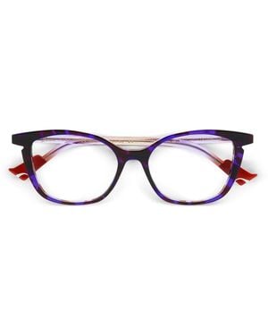 Face A Face Lunettes De Vue À Monture Rectangulaire - Violet