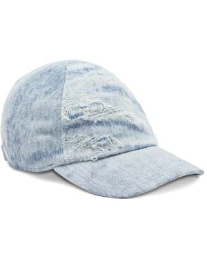 DIESEL ダメージ デニムキャップ - ブルー