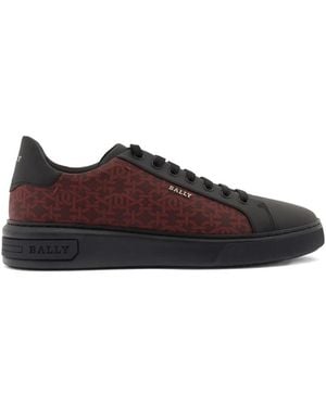 Bally Printed Miky Leather Trainers - Brown