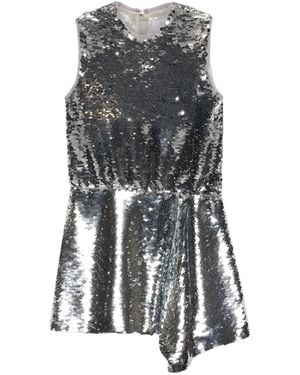 MSGM Sequin Sleeveless Dress - Grey