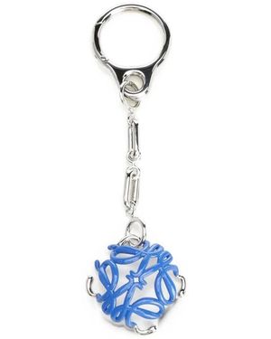 Loewe Anagram Beetle Charm - Blue