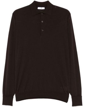 PT Torino Virgin-Wool Polo Shirt - Black