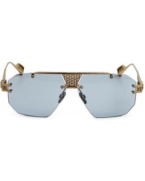 Cazal 777 Geometric-Frame Sunglasses - Blue
