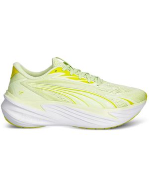 PUMA Maxima Pro Running Round-Toe Low-Top Trainers - Yellow