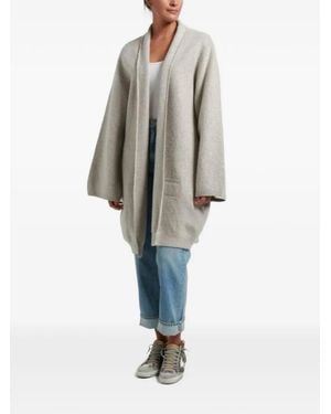 Frenckenberger Felted Open-Front Coat - Natural