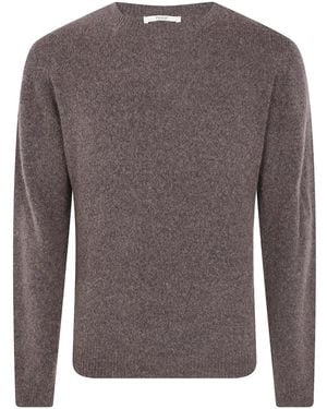 Roberto Collina Crew-Neck Long-Sleeve Jumper - Grey