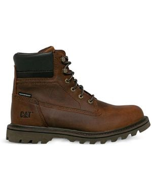 Caterpillar Chaussures De Randonnée Deplete Imperméables À Empiècements - Brown