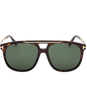 Tom Ford Pilot-Frame Sunglasses - Green