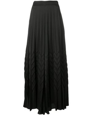 Blumarine Chevron Palazzo Trousers - Black