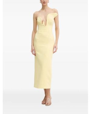 Bardot Rosalyn Midi Dress - Yellow