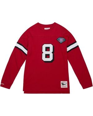 Mitchell & Ness 1994 Steve Young San Francisco 49ers Name & Number "black" Tシャツ - レッド