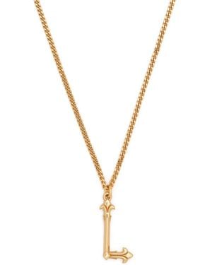 Emanuele Bicocchi L Alphabet Pendant Necklace - Metallic