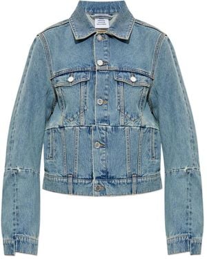 Vetements Paneled Denim Jacket - Blue