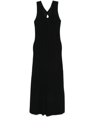 JOSEPH Geripptes Kleid ohne Ärmel - Schwarz
