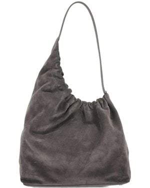 Aesther Ekme Bolso Shopper Demi Lune Cloud Fruncido De Ante - Gris
