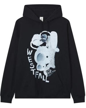 WESTFALL Hoodie mit grafischem Print - Schwarz