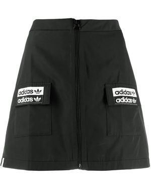 adidas Logo Patch Mini Skirt - Black