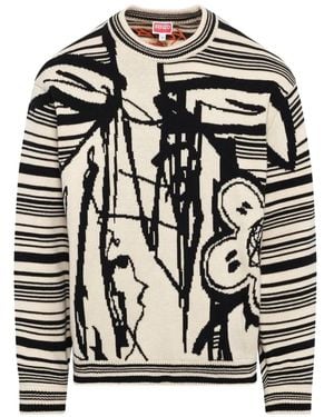 KENZO X Futura 2000 Graphic-Print Sweatshirt - Black