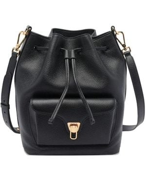 Coccinelle Beat Rucksack Mit Kordelzug - Schwarz