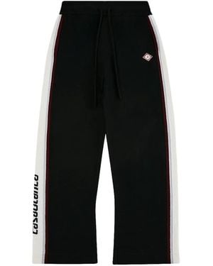 CASABLANCA Stripe Merino Trousers - Black