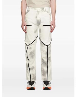 OLLY SHINDER Zip-Detail Trousers - Natural