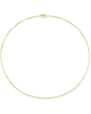 Yoj Rectangular-Link Necklace - White