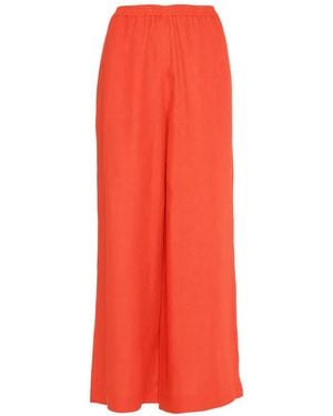Eres Elasticated-Waist Trousers - Red
