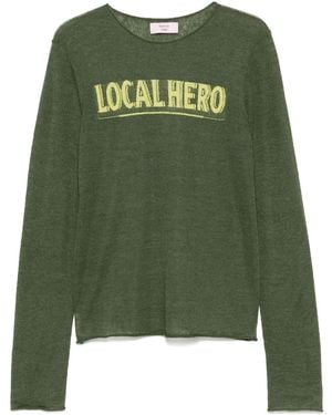 Martine Rose Logo-Intarsia Sweater - Green