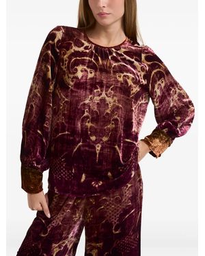 Pierre Louis Mascia Long-Sleeve Blouse - Red