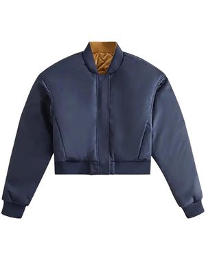 Kith Landry Cropped Bomber Jacket - Blue