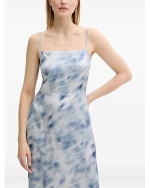 Samsøe & Samsøe Sasage Side-Split Maxi Dress - Blue