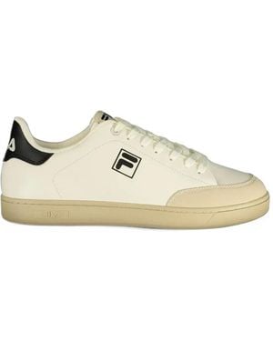 Fila Logo-Patch Low-Top Courtbay Trainers - White