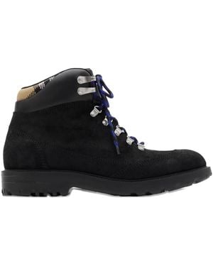 Burberry Moor Suede Hiking Boots - Black