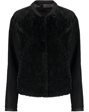 Moorer Buttoned Jacket - Black