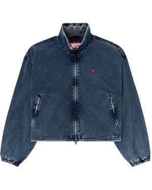 DIESEL G-Leamer Jack Met Acid Wassing - Blauw