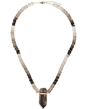 JIA JIA 14Kt Aurora Smoky Quartz Necklace - Metallic