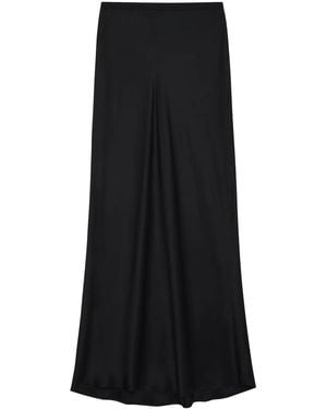 Anine Bing Bar Silk Maxi Skirt - Black