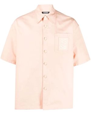 Raf Simons Hemd Mit Logo-Patch - Pink