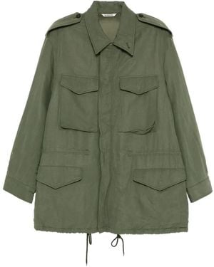 AURALEE Epaulette Field Jacket - Green