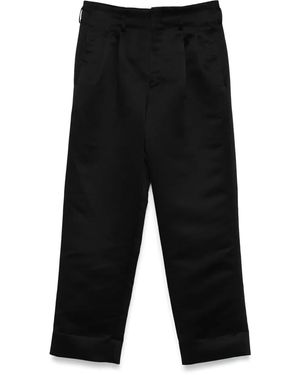 Comme des Garçons クロップド テーラードパンツ - ブラック