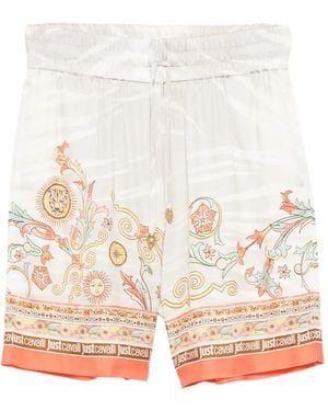 Just Cavalli Drawstring Shorts - White
