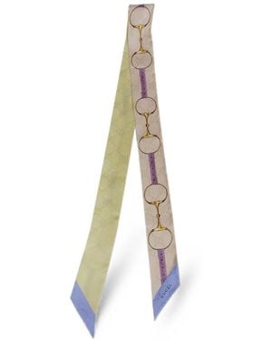 Gucci Horsebit Gg Supreme Scarf - White