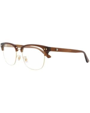 Montblanc Browline Glasses - White