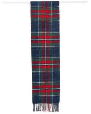 Barbour New Check Tartan Scarf - Blue