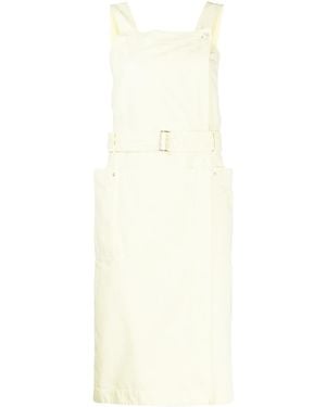 KENZO Cotton Pinafore Dress - White